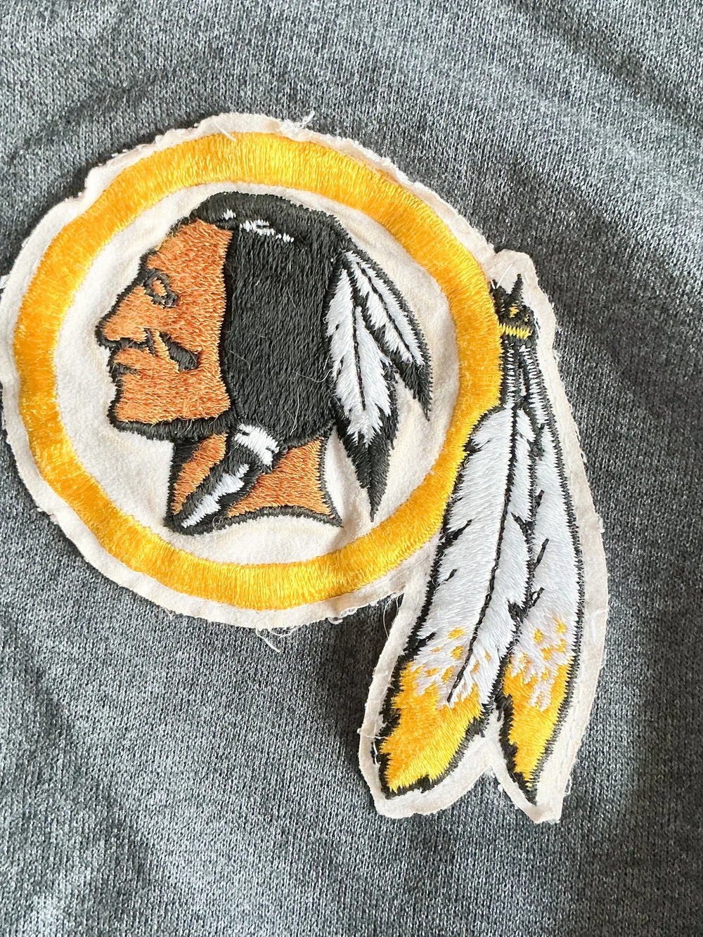 Vintage Washington Redskins NFL Football Gray Snap Letter Jacket Size XL Youth